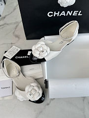 Colestore Chanel Slingback Kitten Heels with A Camellia Embellishment  - 5