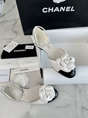 Colestore Chanel Slingback Kitten Heels with A Camellia Embellishment  - 2