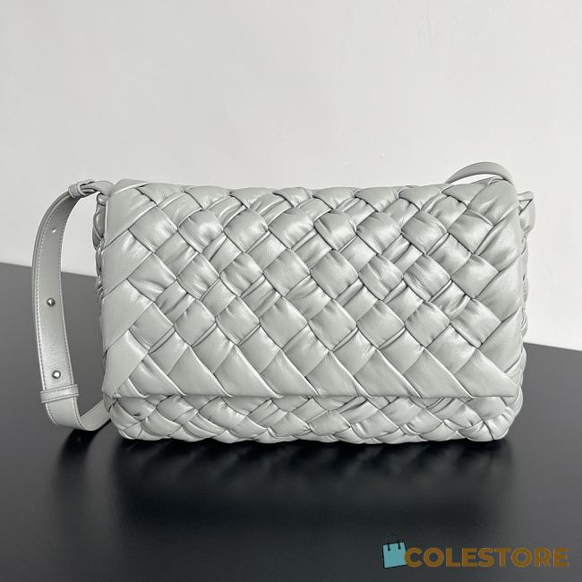 Colestore Bottega Veneta Rumple Messenger Agate grey 30x23x7.5cm - 1