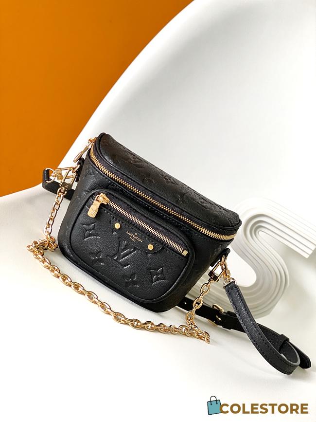 Colestore Louis Vuitton Mini Bumbag Monogram Black 17x12x9.5cm - 1