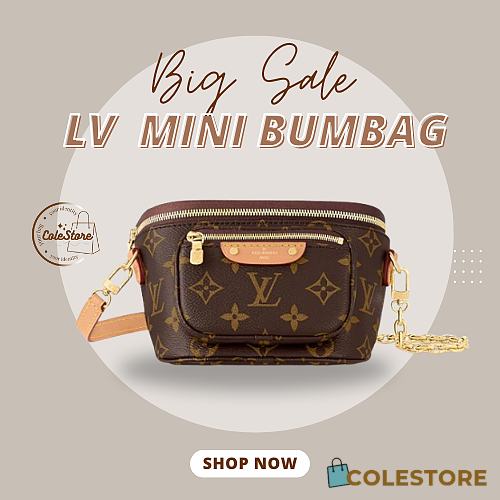 Louis Vuitton Mini Bumbag Monogram Macassar Canvas 17x15cm  - 1