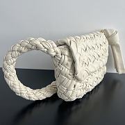 Colestore Bottega Veneta Small Kalimero Città Bone 25x18x5.5cm - 3