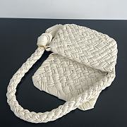 Colestore Bottega Veneta Small Kalimero Città Bone 25x18x5.5cm - 4