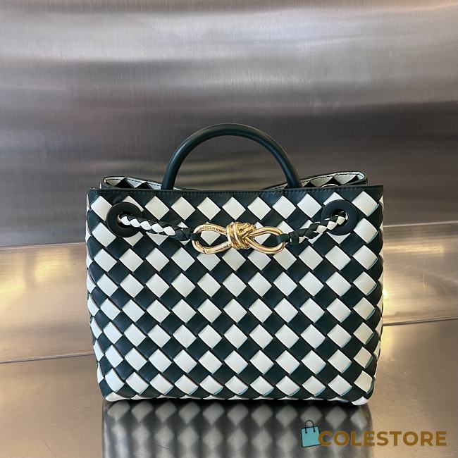 Colestore Bottega Veneta Small Andiamo Emerald Green Glacier 25x20x10cm - 1