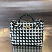 Colestore Bottega Veneta Small Andiamo Emerald Green Glacier 25x20x10cm - 1