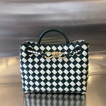 Colestore Bottega Veneta Small Andiamo Emerald Green Glacier 25x20x10cm
