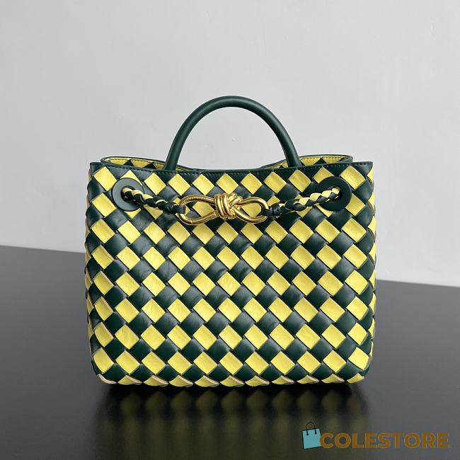 Colestore Bottega Veneta Small Andiamo Emerald Green Sherbert 25x20x10cm - 1