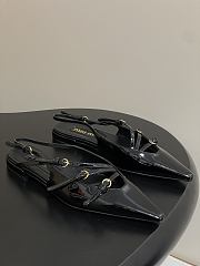 Colestore Miu Miu Patent leather Slingback Ballerinas with Buckles Black - 1