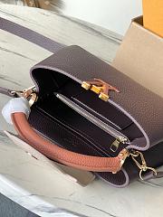 Colestore Louis Vuitton Capucines MM Chocolate / Quartz / Tan 27 × 18 × 9 cm - 4
