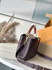 Colestore Louis Vuitton Capucines MM Chocolate / Quartz / Tan 27 × 18 × 9 cm - 2