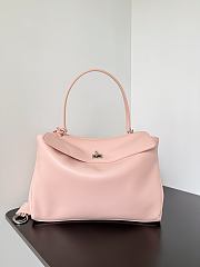 Colestore Balenciaga Rodeo Handbag Large in Suede Pink Smooth Calfskin 35x23.3x10.9cm - 1