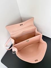 Colestore Balenciaga Rodeo Handbag Large in Suede Pink Smooth Calfskin 35x23.3x10.9cm - 6