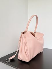 Colestore Balenciaga Rodeo Handbag Large in Suede Pink Smooth Calfskin 35x23.3x10.9cm - 4