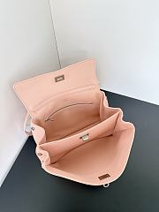 Colestore Balenciaga Rodeo Handbag Medium in Suede Pink Smooth Calfskin 28.9x20x9.9cm - 6