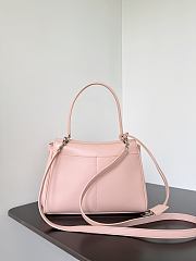 Colestore Balenciaga Rodeo Handbag Medium in Suede Pink Smooth Calfskin 28.9x20x9.9cm - 4