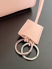 Colestore Balenciaga Rodeo Handbag Medium in Suede Pink Smooth Calfskin 28.9x20x9.9cm - 2