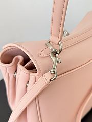 Colestore Balenciaga Rodeo Handbag Medium in Suede Pink Smooth Calfskin 28.9x20x9.9cm - 3