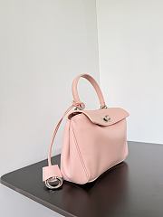 Colestore Balenciaga Rodeo Handbag Mini in Suede Pink Smooth Calfskin 22.8x9.9x8.3cm - 6