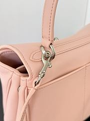 Colestore Balenciaga Rodeo Handbag Mini in Suede Pink Smooth Calfskin 22.8x9.9x8.3cm - 5