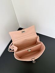 Colestore Balenciaga Rodeo Handbag Mini in Suede Pink Smooth Calfskin 22.8x9.9x8.3cm - 3