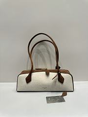 Colestore Alaia Le Teckel Medium Nubuck Shoulder Bag Natural 32x10x13cm - 1