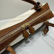 Colestore Alaia Le Teckel Medium Nubuck Shoulder Bag Natural 32x10x13cm - 2