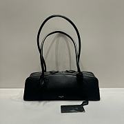 Colestore Alaia Le Teckel Medium Nubuck Shoulder Bag Black 32x10x13cm - 1