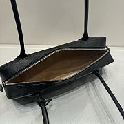 Colestore Alaia Le Teckel Medium Nubuck Shoulder Bag Black 32x10x13cm - 3