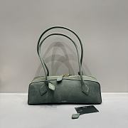 Colestore Alaia Le Teckel Medium Nubuck Shoulder Bag Mint 32x10x13cm - 1