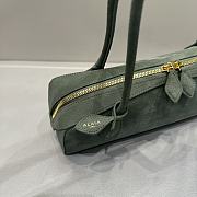 Colestore Alaia Le Teckel Medium Nubuck Shoulder Bag Mint 32x10x13cm - 3