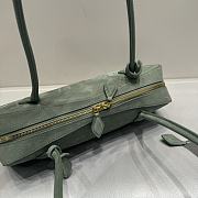 Colestore Alaia Le Teckel Medium Nubuck Shoulder Bag Mint 32x10x13cm - 4