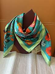 Colestore Gucci Flora Print Silk Carré Blue Silk 90x90cm - 4