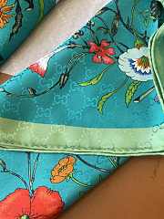 Colestore Gucci Flora Print Silk Carré Blue Silk 90x90cm - 2