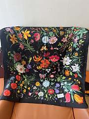 Colestore Gucci Printed silk twill carré in Black Silk 90x90cm - 1