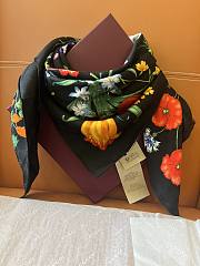 Colestore Gucci Printed silk twill carré in Black Silk 90x90cm - 6