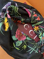 Colestore Gucci Printed silk twill carré in Black Silk 90x90cm - 5
