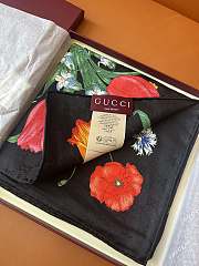 Colestore Gucci Printed silk twill carré in Black Silk 90x90cm - 4