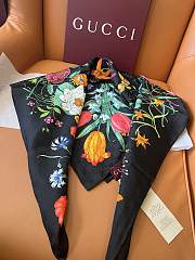 Colestore Gucci Printed silk twill carré in Black Silk 90x90cm - 2