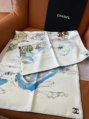 Colestore Chanel Coco LandscapeSilk Scarf 90x90cm - 3