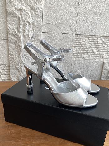 Colestore Chanel 25 Métiers d’art Sandals/Heels Lambskin Silver 