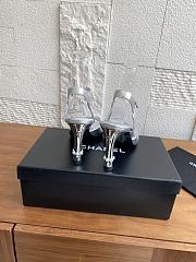 Colestore Chanel 25 Métiers d’art Sandals/Heels Lambskin Silver  - 4