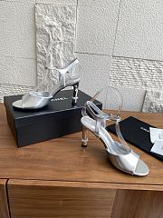 Colestore Chanel 25 Métiers d’art Sandals/Heels Lambskin Silver  - 3
