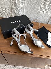Colestore Chanel 25 Métiers d’art Sandals/Heels Lambskin Silver  - 2