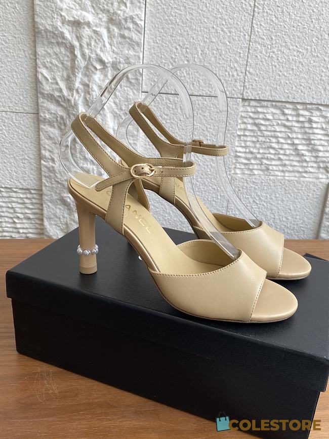Colestore Chanel 25 Métiers d’art Sandals/Heels Lambskin Camel Beige - 1