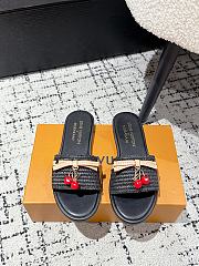 Colestore Louis Vuitton x Takashi Murakami Cherry Sandals Black - 1