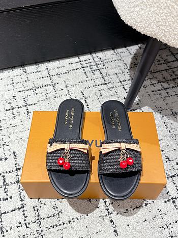 Colestore Louis Vuitton x Takashi Murakami Cherry Sandals Black