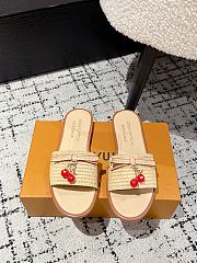 Colestore Louis Vuitton x Takashi Murakami Cherry Sandals Natural - 1