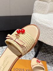 Colestore Louis Vuitton x Takashi Murakami Cherry Sandals Natural - 6