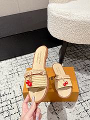 Colestore Louis Vuitton x Takashi Murakami Cherry Sandals Natural - 4
