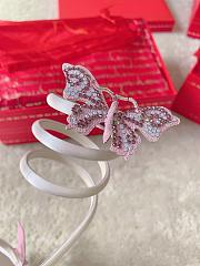 Colestore Rene Caovilla Butterfly Crystal Spiral Sandals White - 2